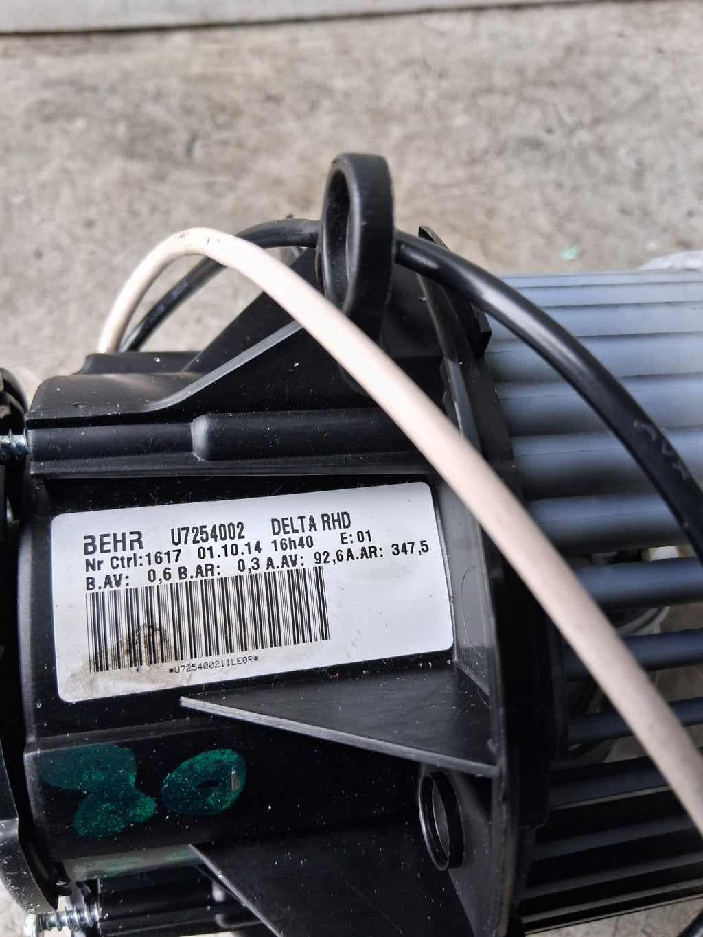 2008 CITROEN C2 HEATER BLOWER MOTOR 25020139