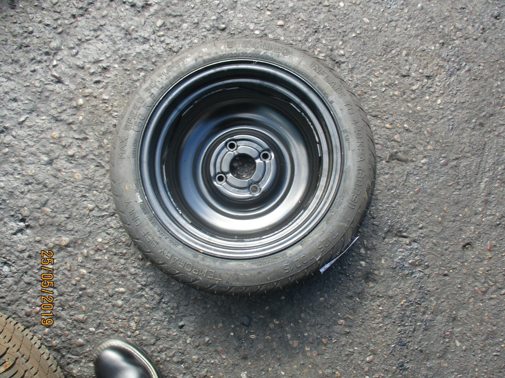 CHEVROLET LACETTI 4 STUD 15 INCH SPACE SAVER WHEEL KUMHO 125/70 R15