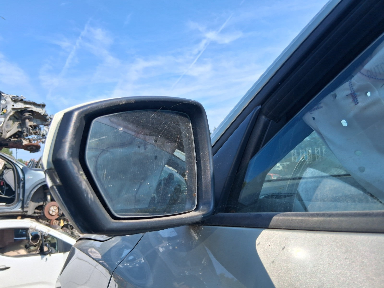 2023 AUDI A1 GB MK2 NS PASSENGER FRONT POWERFOLD WING MIRROR DEW SILVER MET LX7E