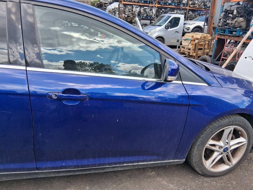 2015 FORD FOCUS MK3 OSF DRIVER SIDE FRONT BARE DOOR DEEP IMPACT BLUE MET HF