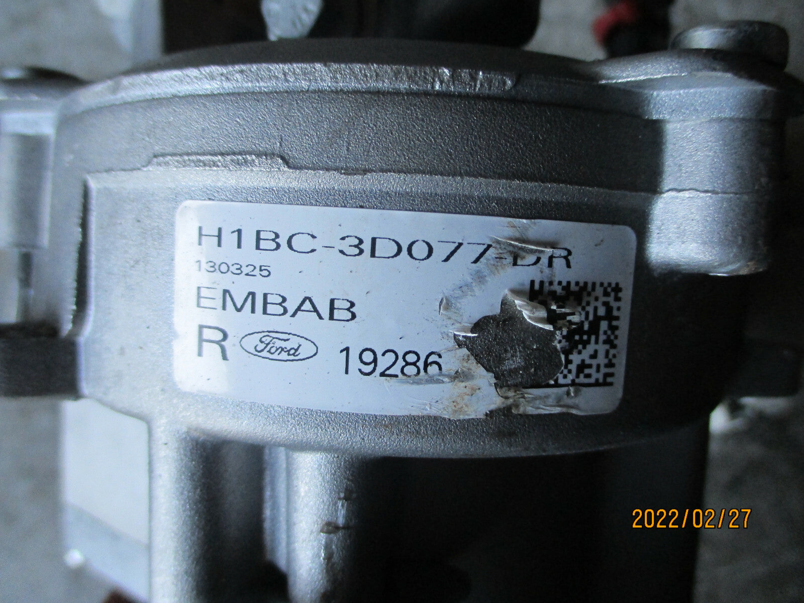 FORD FIESTA 2019 MK8 ELECTRIC POWER STEERING COLUMN H1BC3D077DR