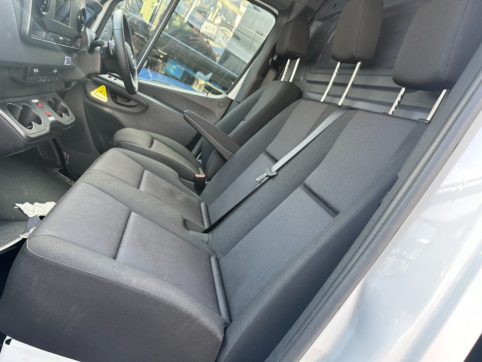 2024 MERCEDES SPRINTER W907 NS PASSENGER SIDE TWIN DOUBLE SEAT SET WITH BASE