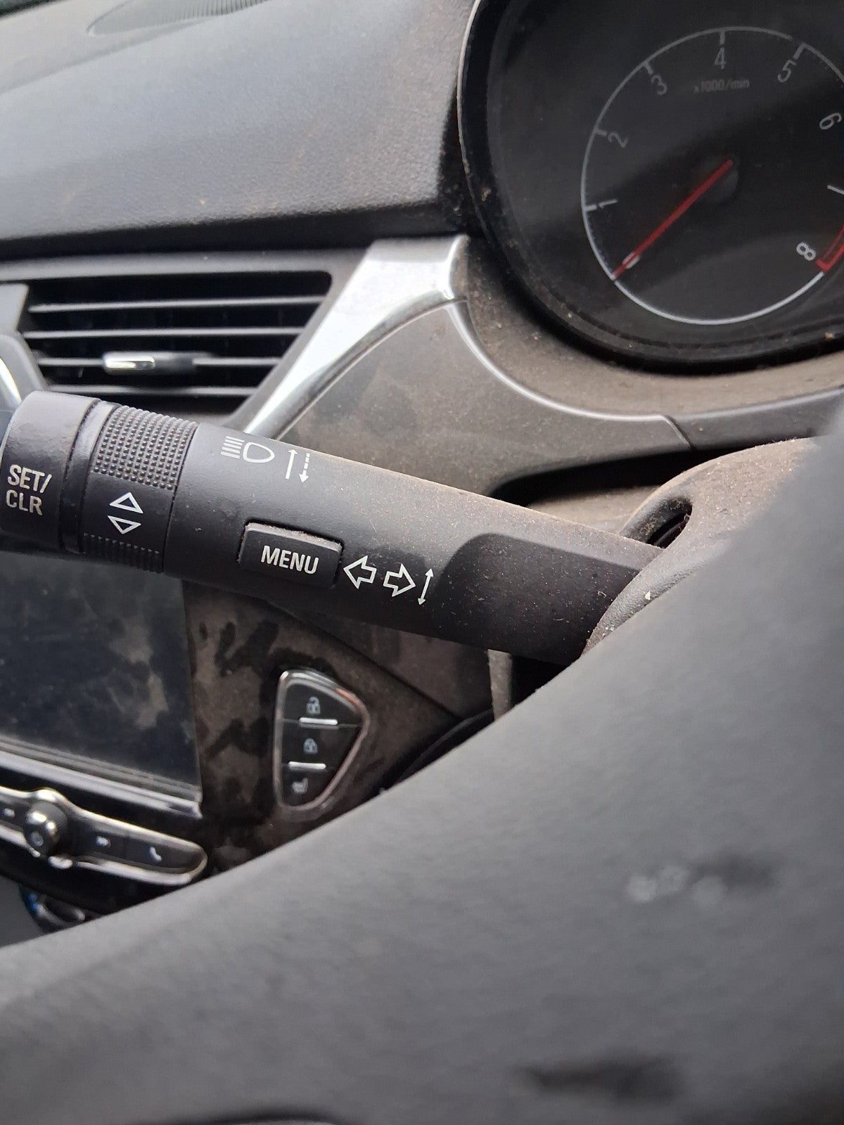 2017 VAUXHALL CORSA E INDICATOR WIPER COMBINATION SWITCH STALK SQUIB RING