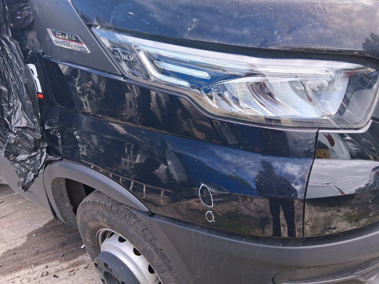 2023 IVECO DAILY MK6 FACELIFT 3.0 DIESEL AUTO XLWB COMPLETE FRONT END NERO BLACK
