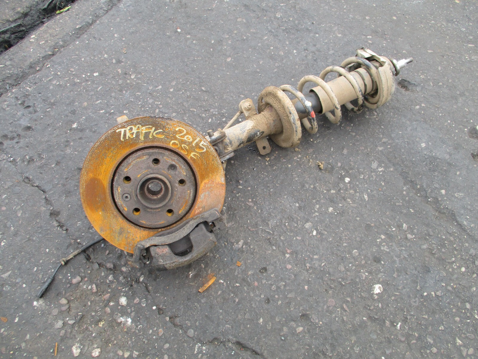 2015 RENAULT TRAFIC X82 MK2 1.6 DIESEL MANUAL OS DRIVER SIDE LEG SHOCK CALIPER