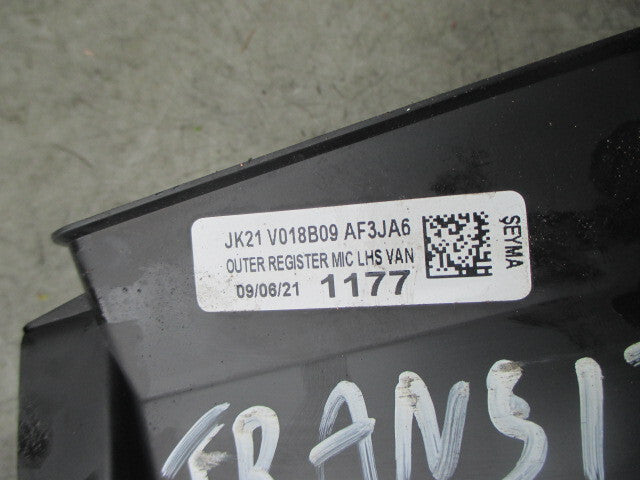 FORD TRANSIT 350 MK8 2021 NSF PASSENGER LEFT SIDE DASHBOARD AIR VENT JK21V018B09