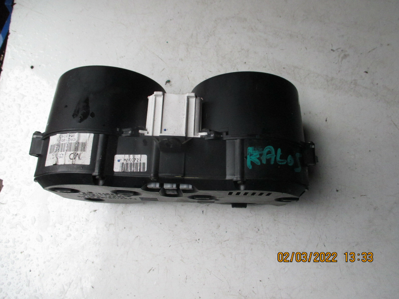 CHEVROLET KALOS 1.2 PETROL 2007 SPEEDO CLOCKS INSTRUMENT CLUSTER DIALS 96426343-