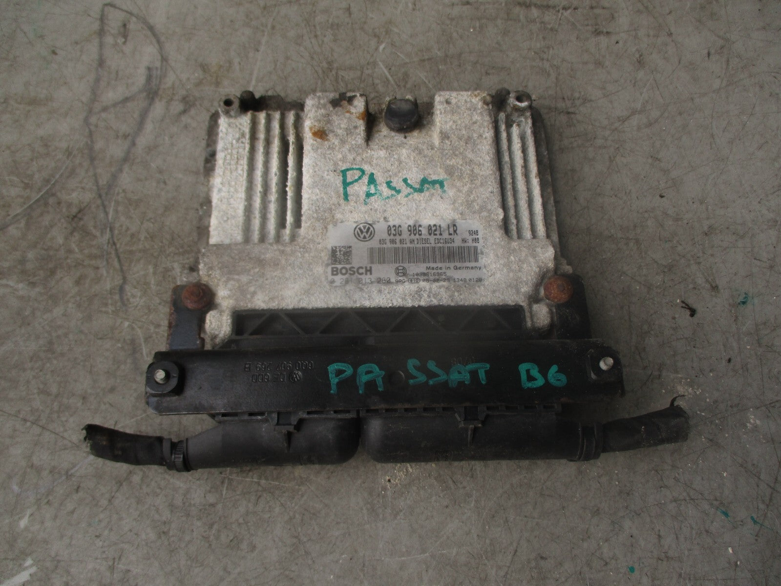 2008 VOLKSWAGEN PASSAT B6 2.0 DIESEL ENGINE CONTROL UNIT ECU 03G906021LR