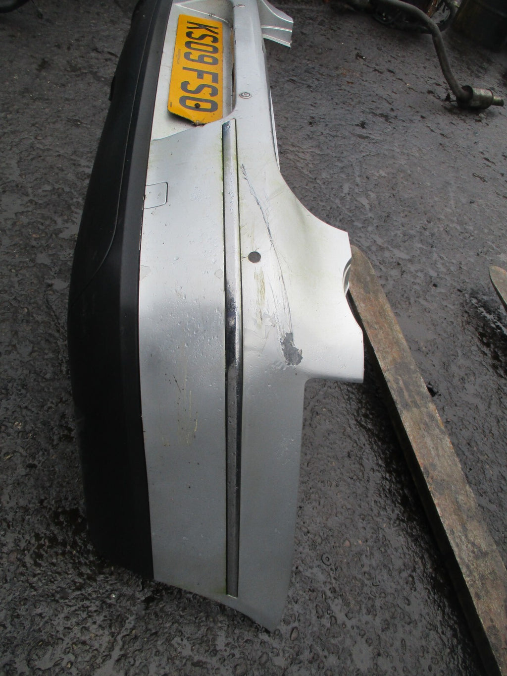VW VOLKSWAGEN PASSAT B6 2009 REAR COMPLETE BUMPER SILVER