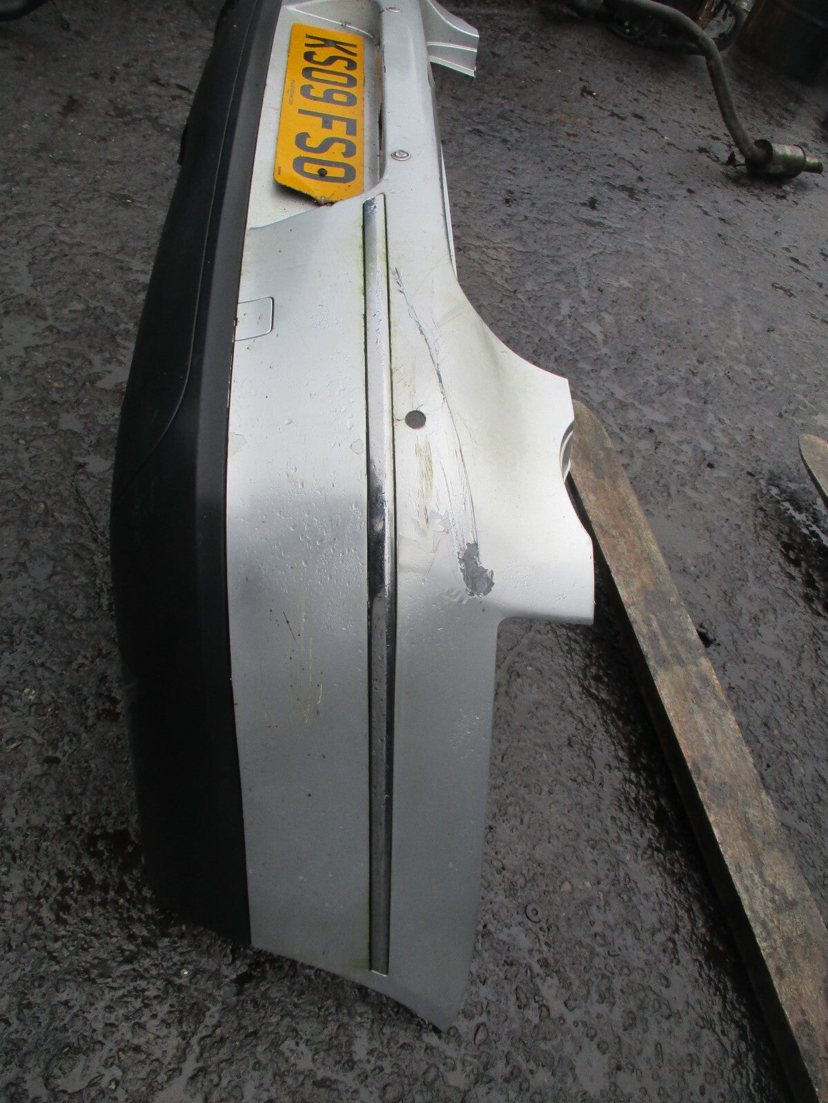 VW VOLKSWAGEN PASSAT B6 2009 REAR COMPLETE BUMPER SILVER