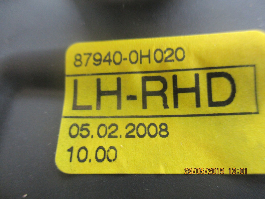 TOYOTA YAGO MK1 NS PASSENGER SIDE WING MIRROR MANUAL YELLOW 87910 0H020