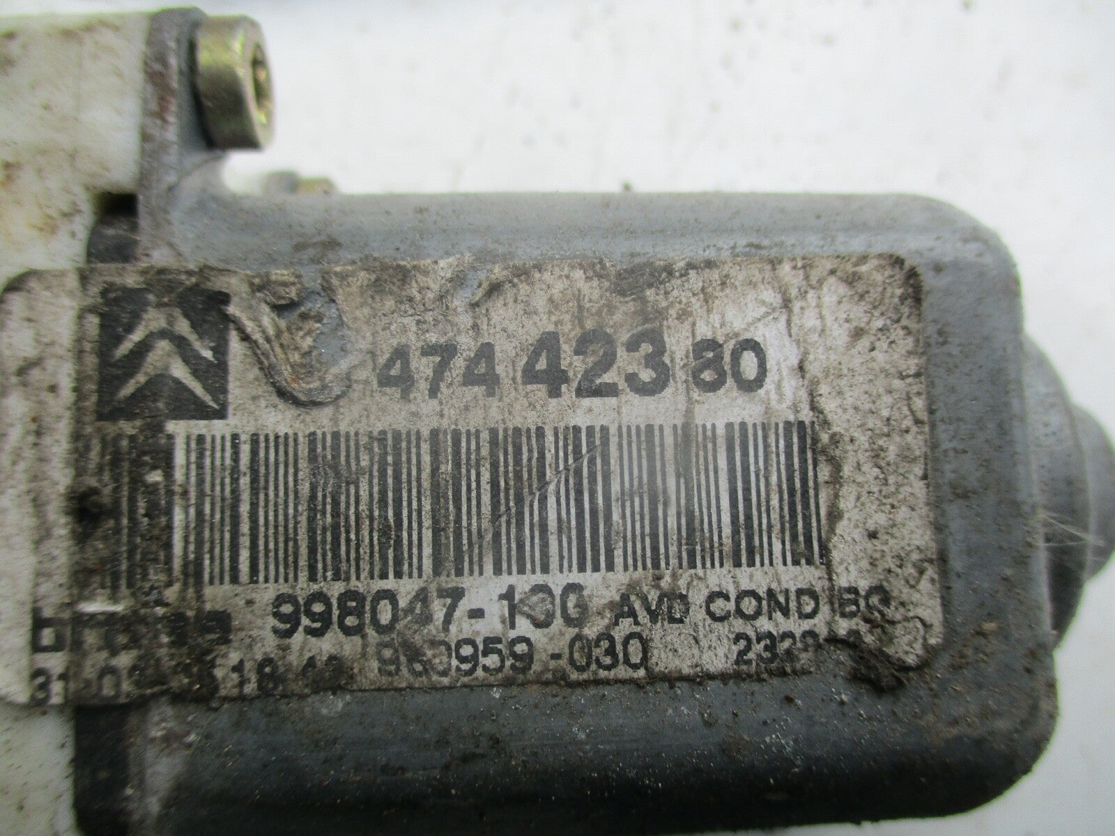 CITROEN C4 COUPE 2007 PASSENGER NEAR SIDE WINDOR MOTOR AND ECU 996387 101