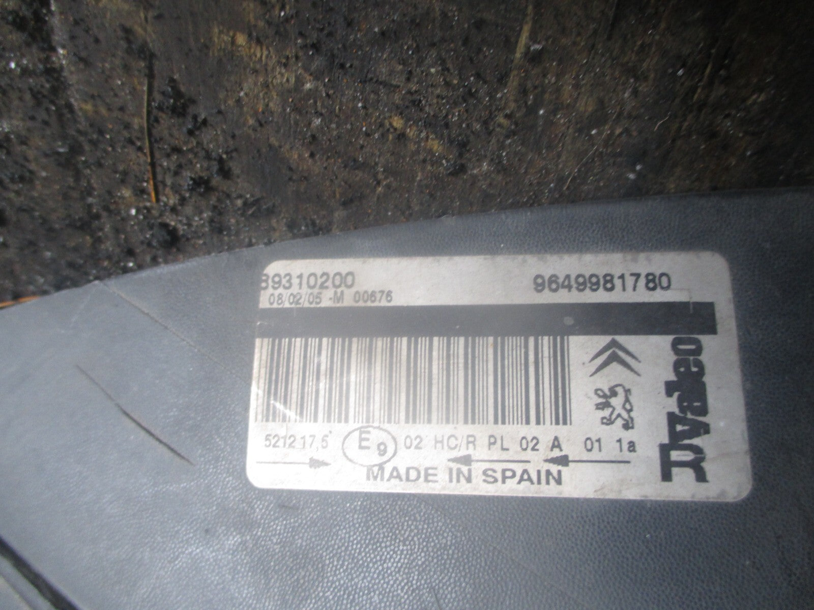 CITROEN PICASSO 2006 OFF SIDE FRONT HEADLIGHT 9649981780
