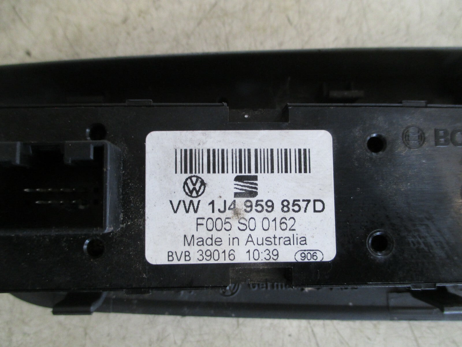 VW VOLKSWAGEN PASSAT 2003 NSF PASSENGER SIDE WINDOW SWITCH CONTROL VW1J4959857D