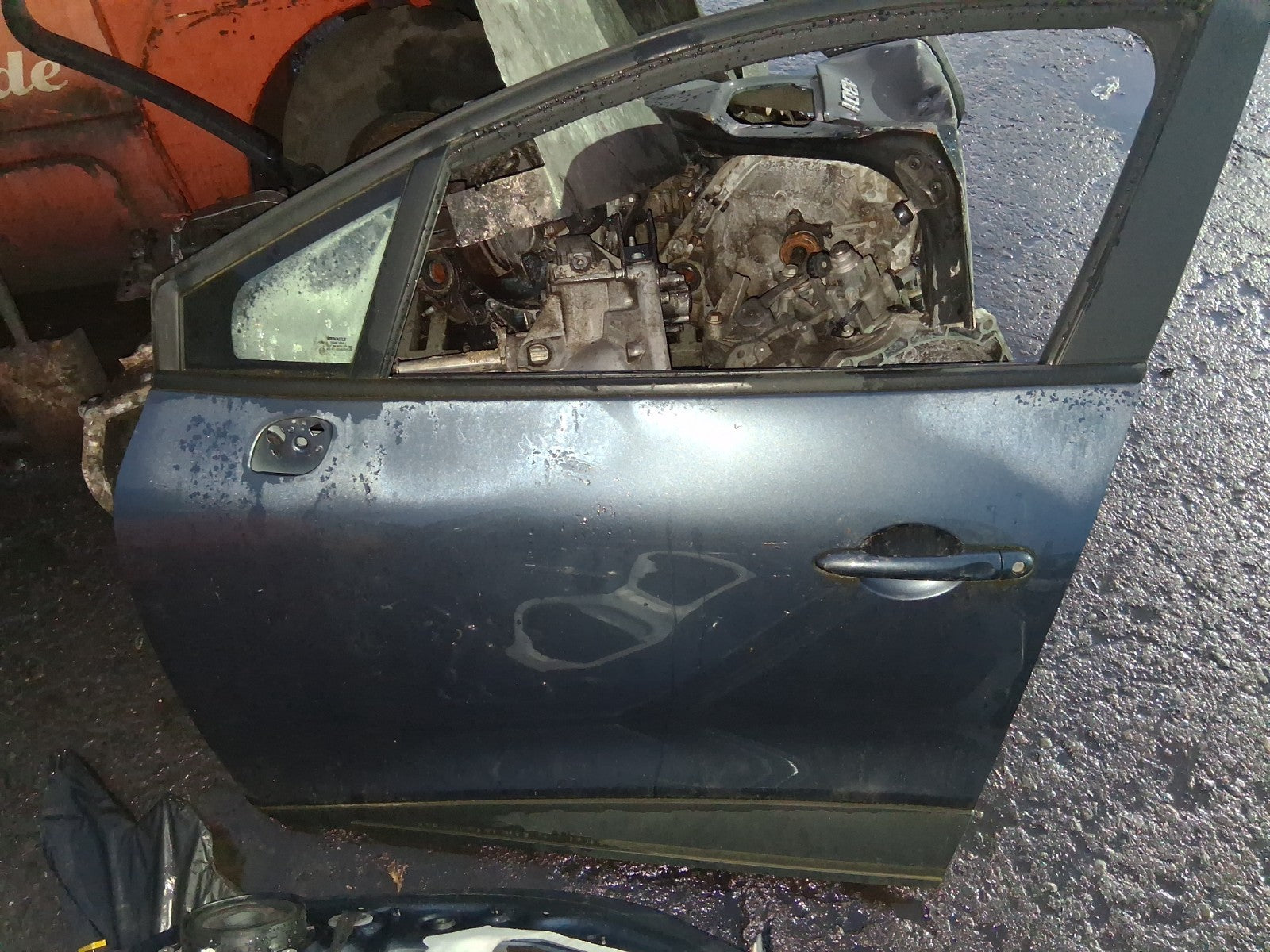 2017 RENAULT CLIO X98 MK4 NSF PASSENGER SIDE FRONT LEFT BARE DOOR GREY