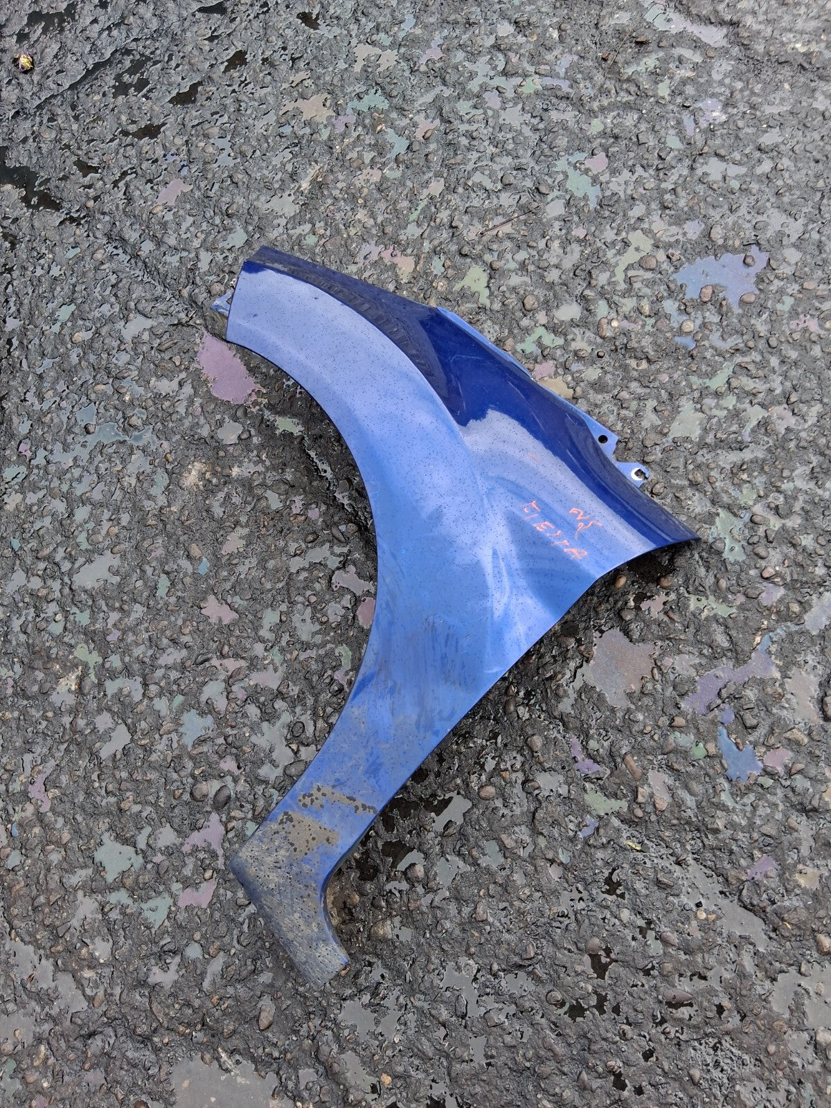 2016 FORD FIESTA MK7 NS PASSENGER SIDE WING PANEL BLUE HAS DAMAGED