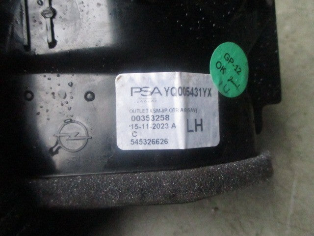 2024 VAUXHALL CROSSLAND SIDE DASHBOARD AIR VENT 545326626
