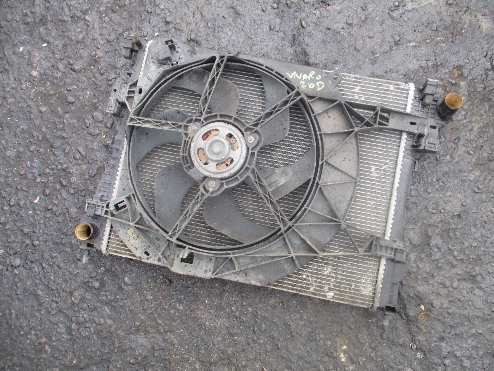 2012 VAUXHALL VIVARO MK1 2.0 DIESEL MANUAL RADIATOR RADPACK