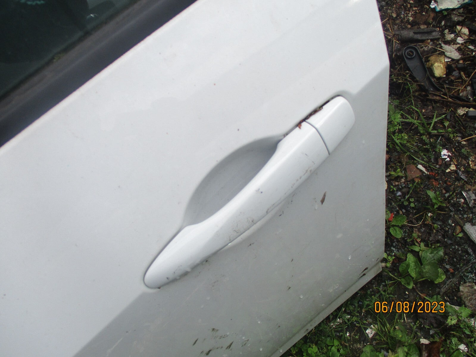 NISSAN MICRA K14 2019 NSF PASSENGER SIDE FRONT EXTERIOR DOOR HANDLE WHITE
