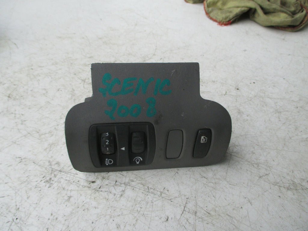 RENAULT SCENIC 2008 HEADLIGHT INTERIOR LIGHT AIM ADJUST CONTROL SWITCH PANEL