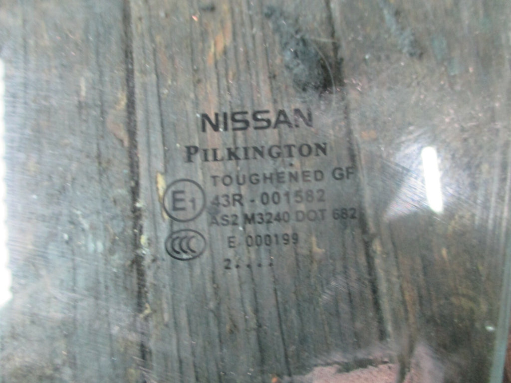 NISSAN QASHQAI 2012 J10 NSF FRONT PASSENGER SIDE WINDOW GLASS E143R001582