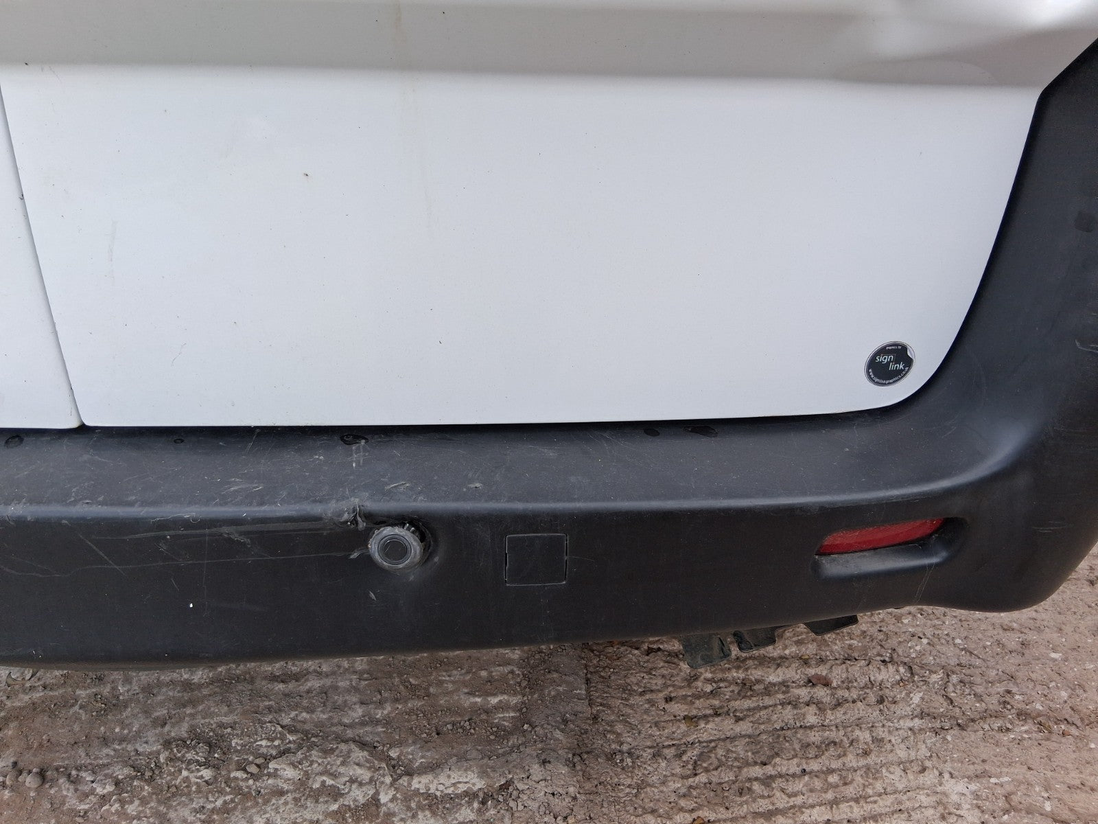 2016 CITROEN DISPATCH MK2 COMPLETE REAR BUMPER WITH PDC SENSORS BLACK