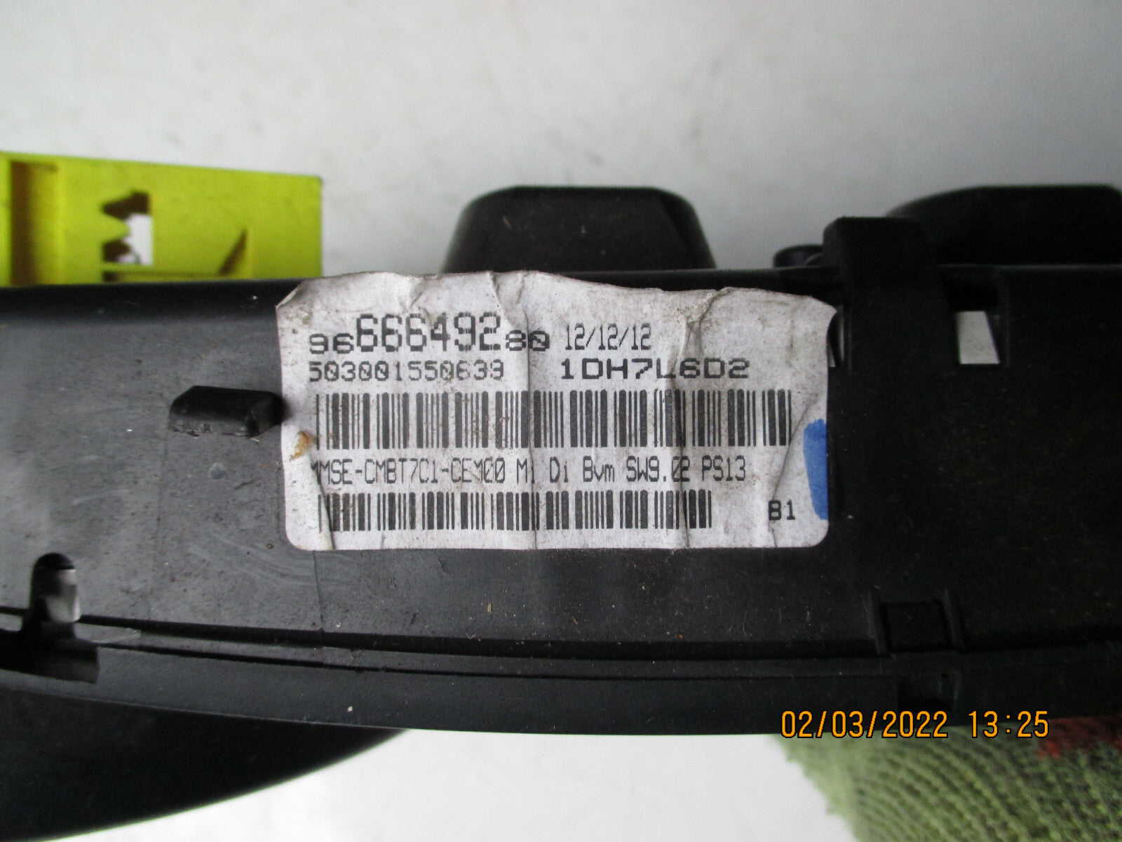 PEUGEOT 308 MK1 2013 1.6HDI CLOCKS SPEEDO INSTRUMENT CLUSTER 9666649280       --