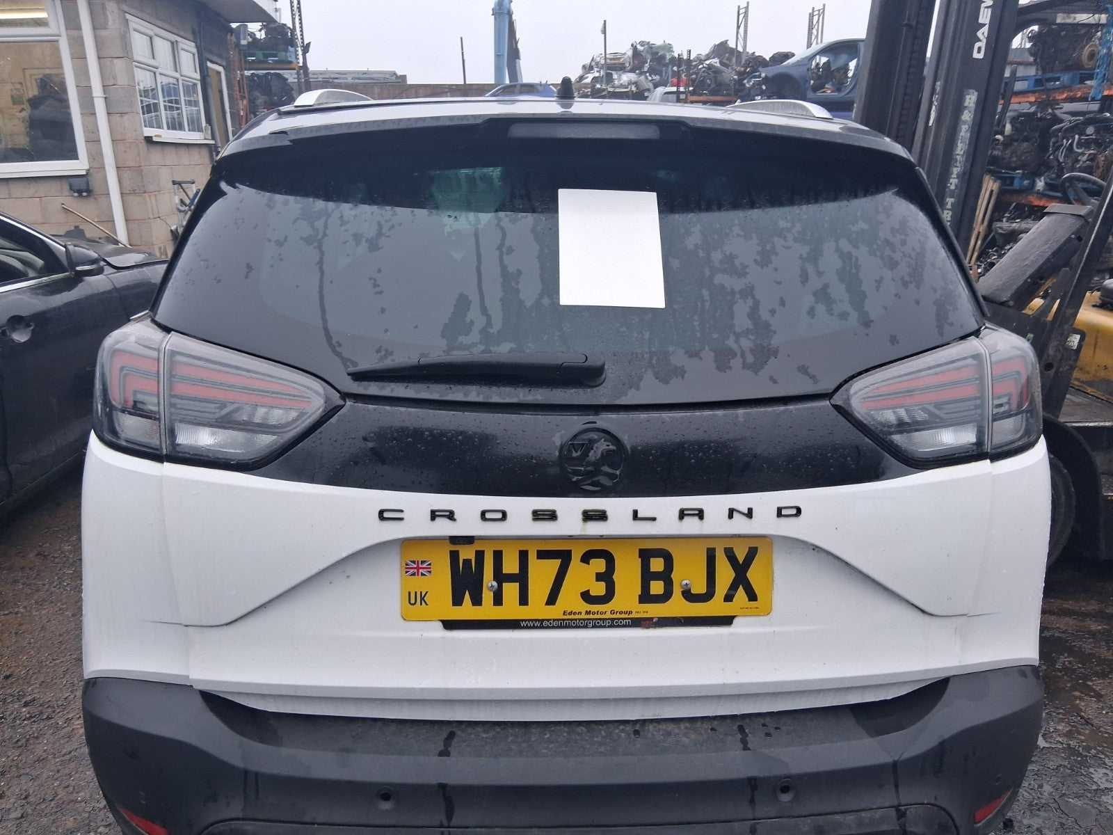 2024 VAUXHALL CROSSLAND X BARE TAILGATE BOOTLID WHITE Z42M