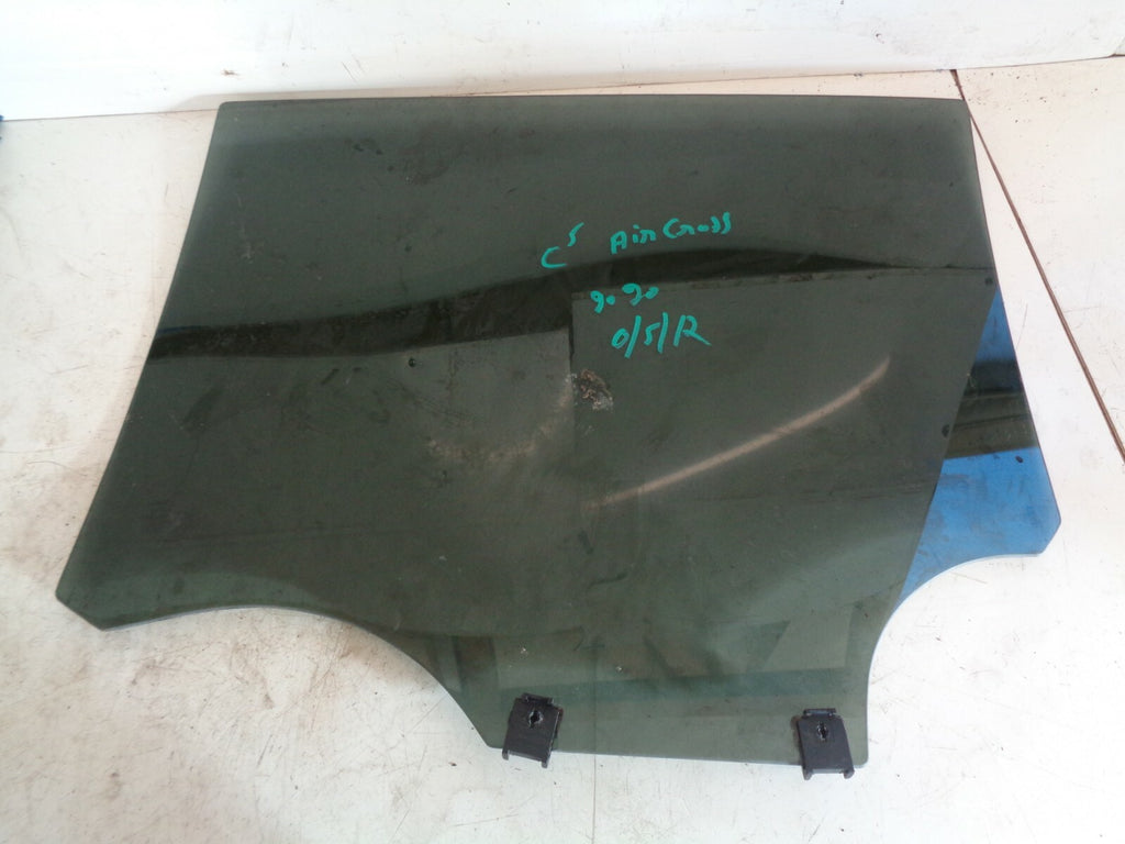 CITROEN C5 AIRCROSS 2019 OSR DRIVER SIDE REAR DOOR WINDOW GLASS