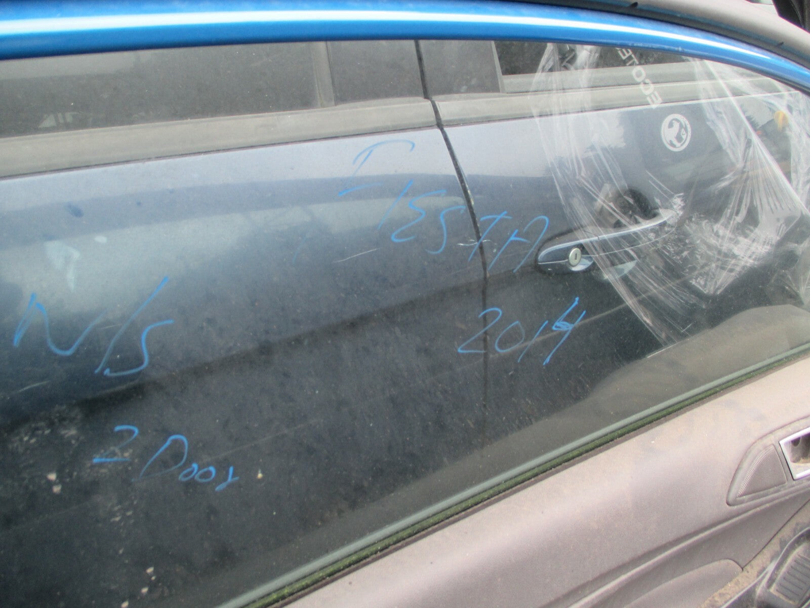 FORD FIESTA 2014 MK7 NSF FRONT PASSENGER SIDE BARE DOOR SHELL FRAME