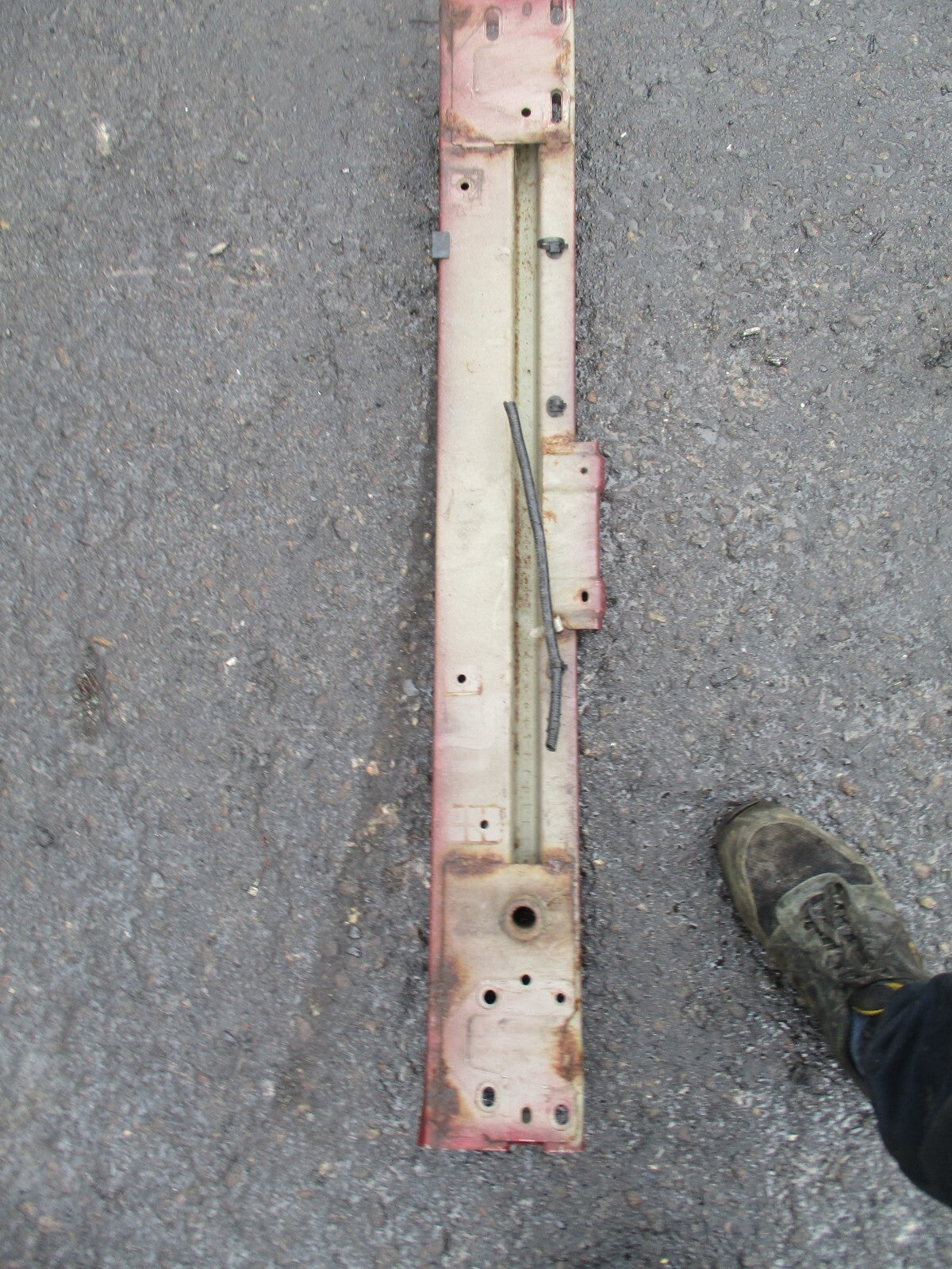 2015 NISSAN NOTE E12 FRONT BUMPER REINFORCING CRASH BAR RED