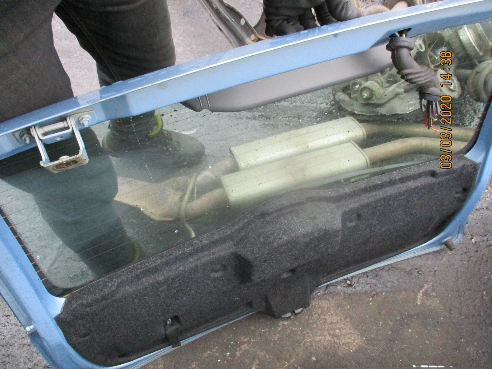 FIAT PANDA 2009 MK2 COMPLETE REAR TAILGATE BOOT LID BLUE