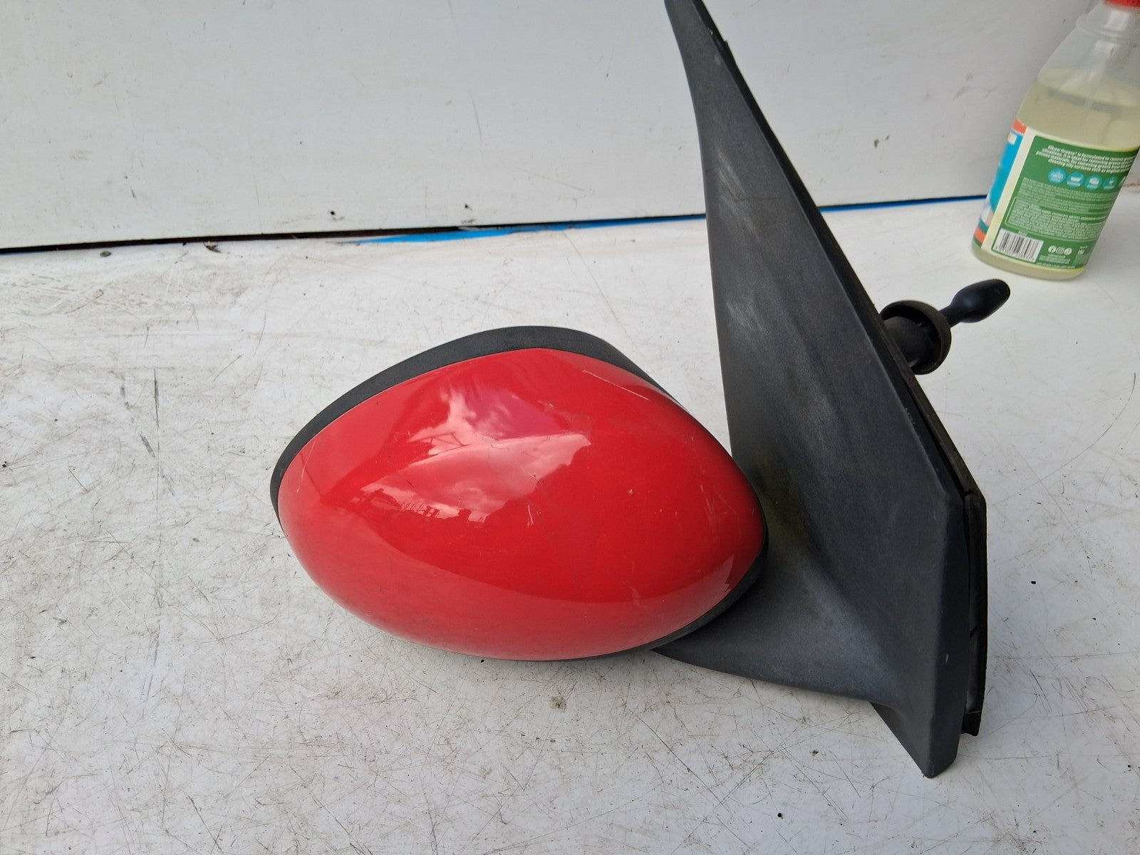 2008 CITROEN C1 MK1 OSF DRIVERSIDE FRONT MANUAL WING MIRROR RED 879100H020