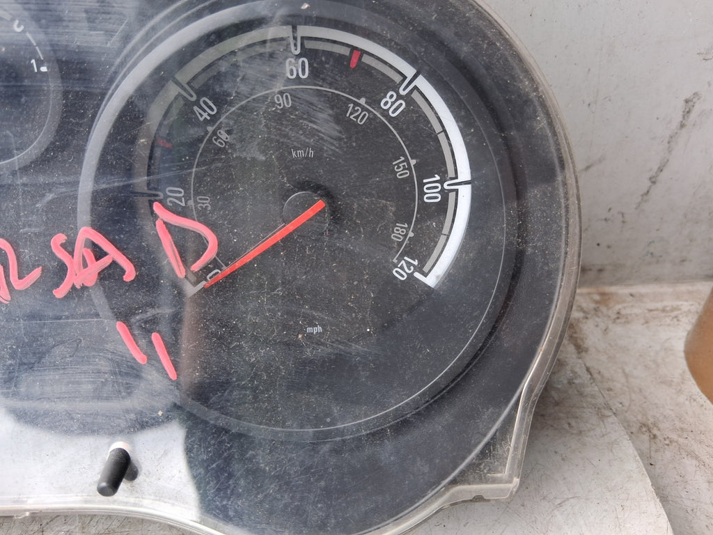VAUXHALL CORSA D 2011 1.2 PETROL SPEEDO SPEEDOMETER INSTRUMENT CLUSTER 1303304