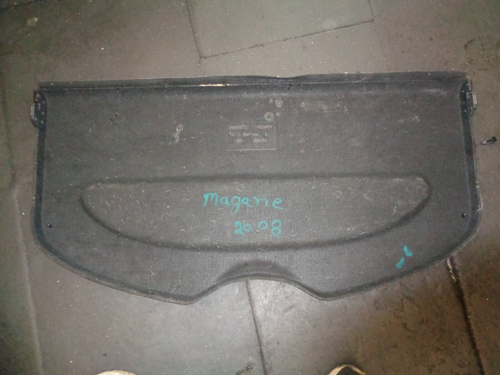 RENAULT MEGANE MK2 2008 REAR LOAD COVER PARCEL SHELF BLACK