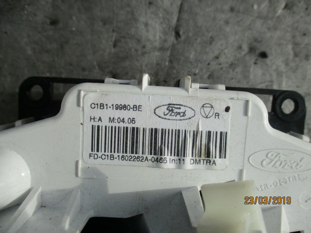 FORD FIESTA MK7 HEATER AC AIR CON CLIMATE CONTROL PANEL C1B119980BE