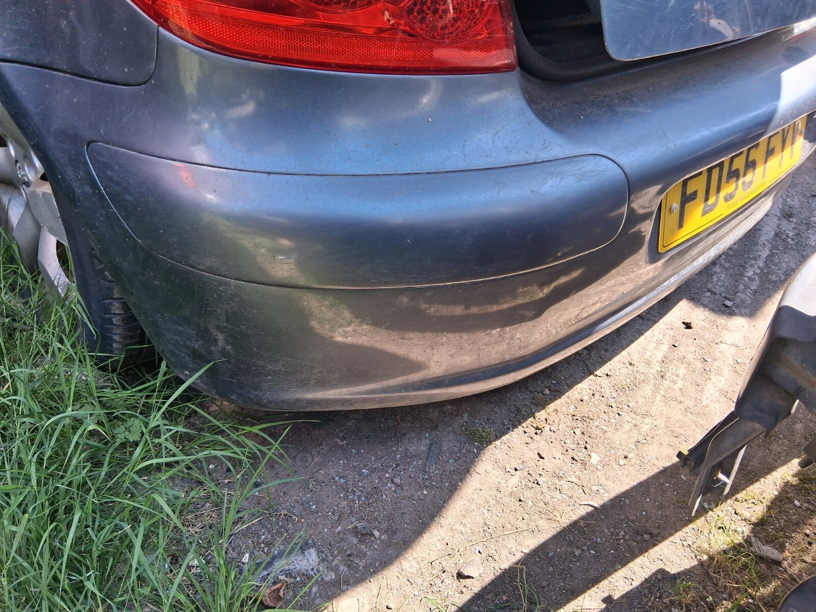 2006 PEUGEOT 307 REAR COMPLETE BUMPER IRON GREY METALLIC EZWD
