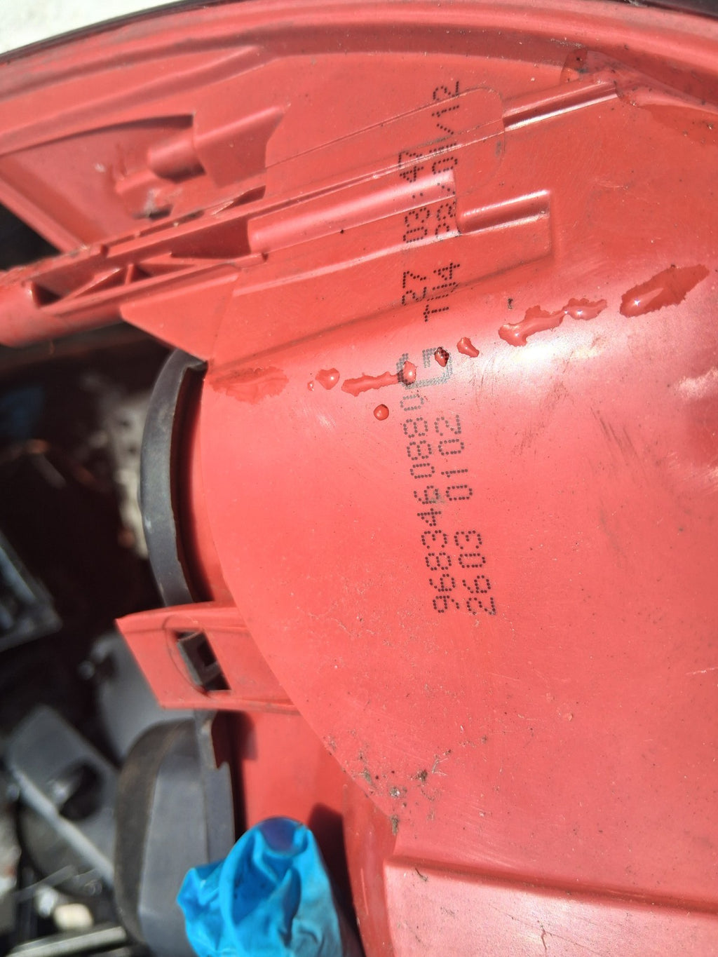 2012 PEUGEOT 3008 NSR PASSENGER SIDE REAR OUTER TAIL LIGHT LAMP