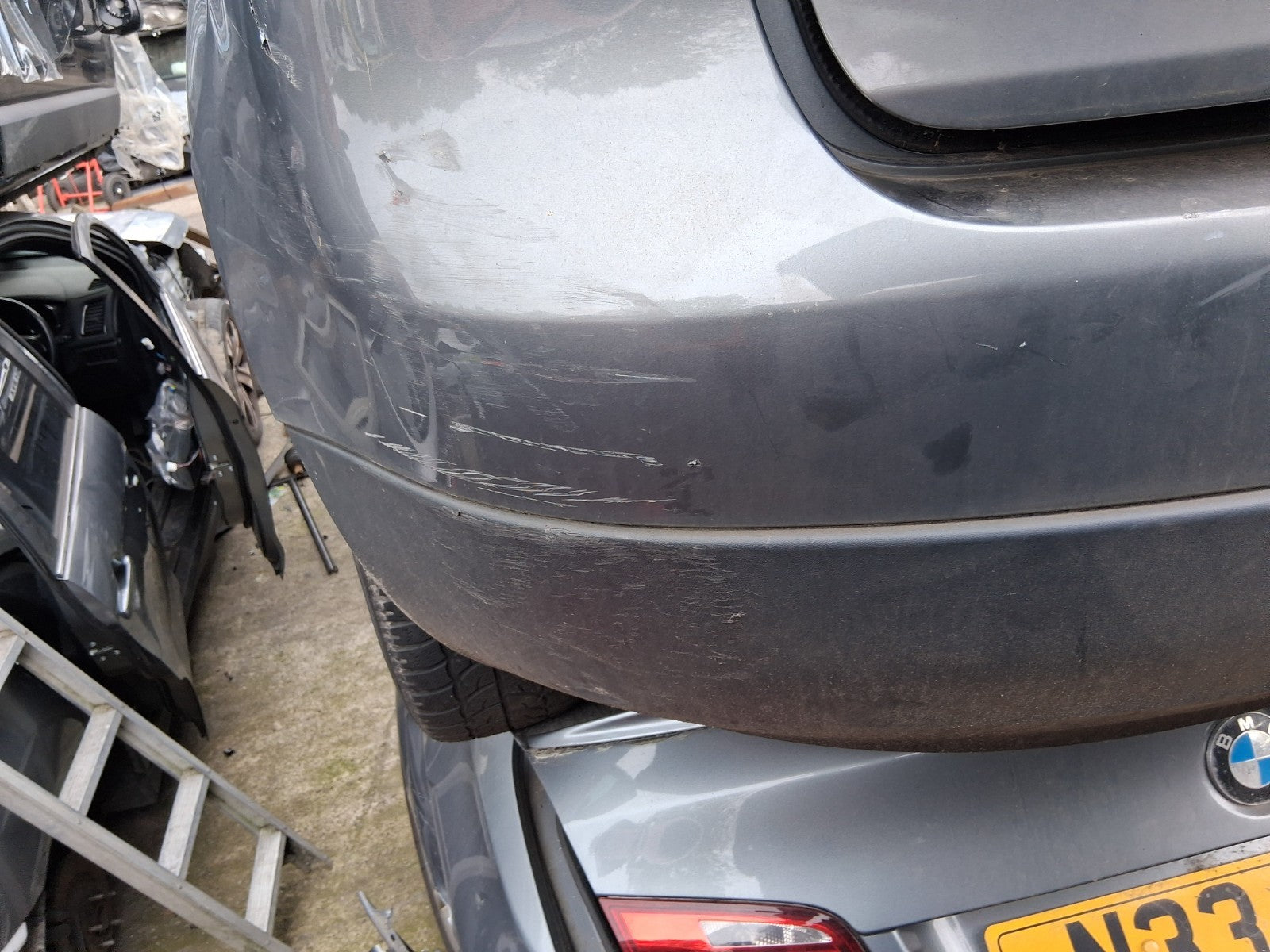 2007 VW VOLKSWAGEN GOLF MK5 COMPLETE REAR BUMPER GREY