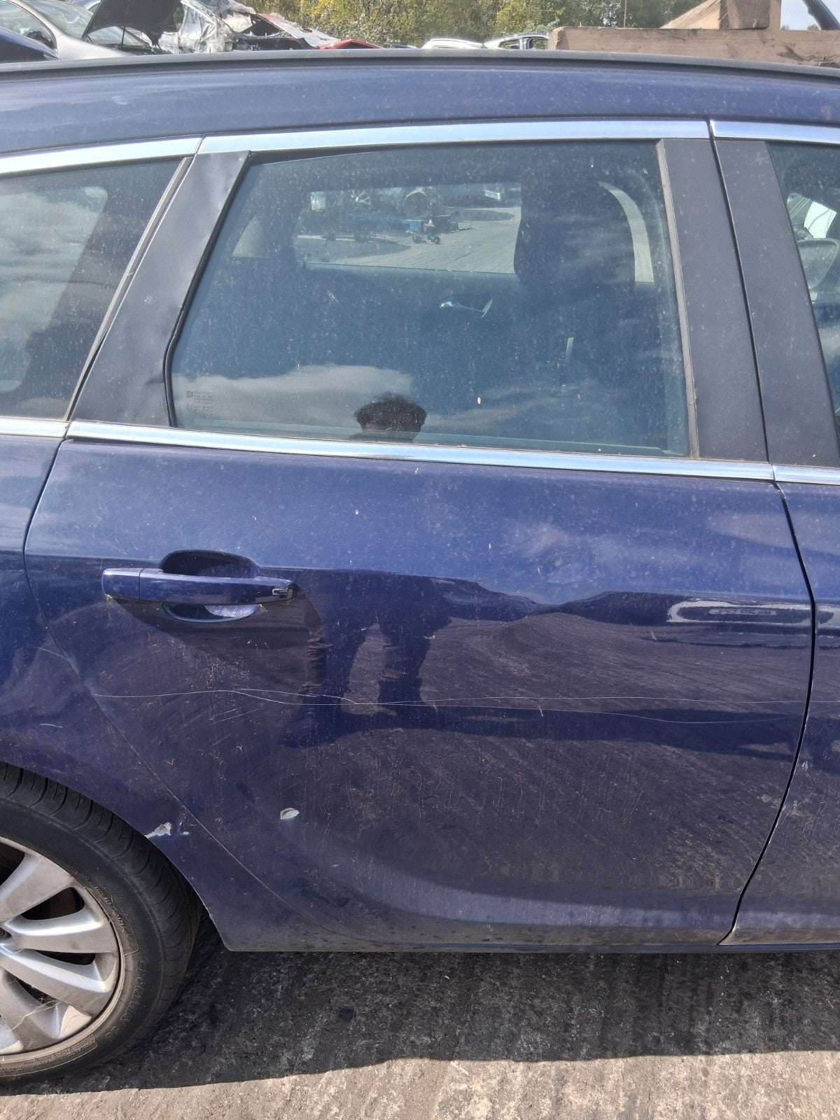 2013 VAUXHALL ASTRA J ESTATE OSR DRIVER SIDE REAR RIGHT COMPLETE DOOR BLUE