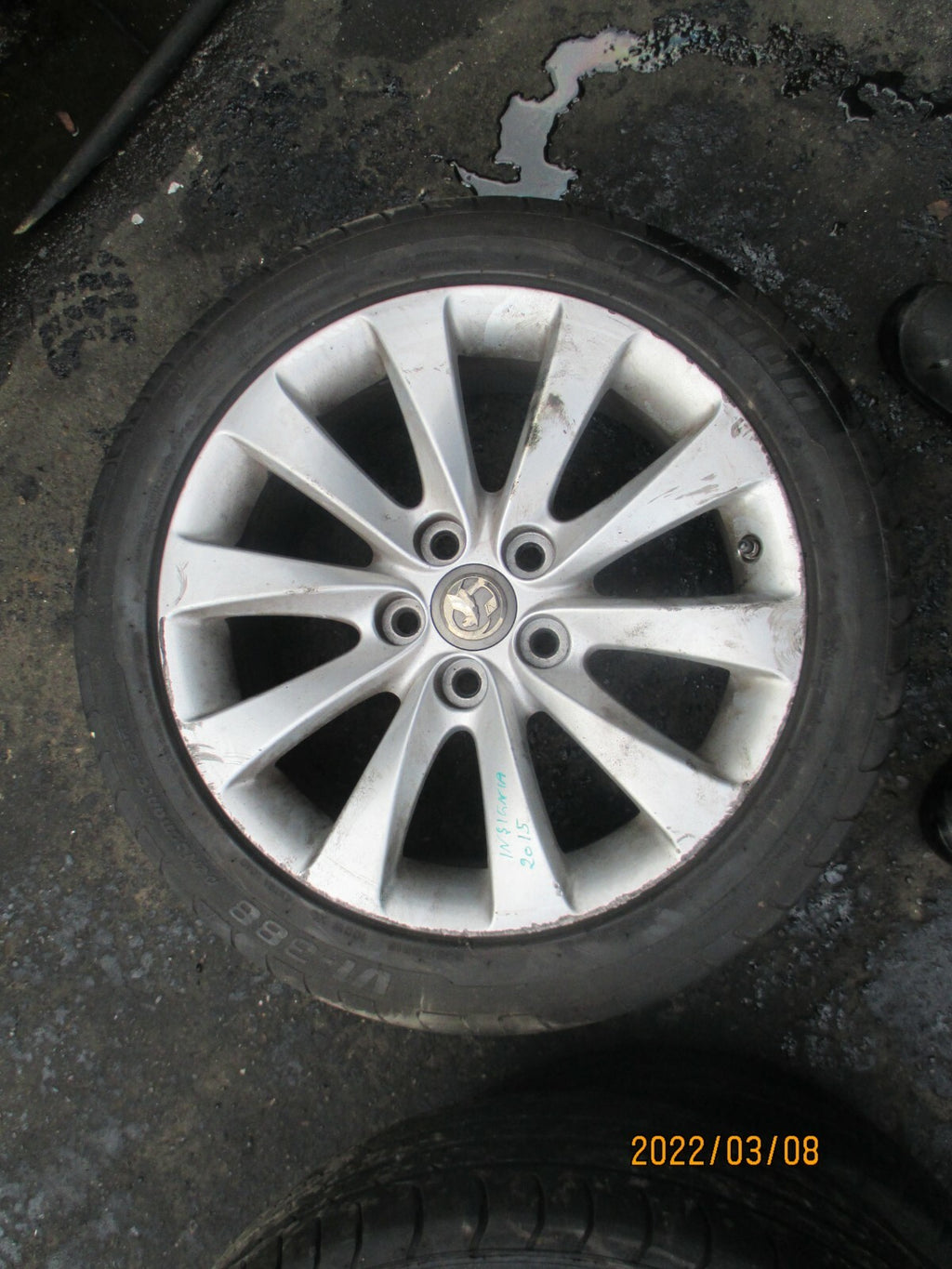 VAUXHALL INSIGNIA MK1 2015 10 SPOKE ALLOY WHEEL & TYRE 245/45R18 OVATION