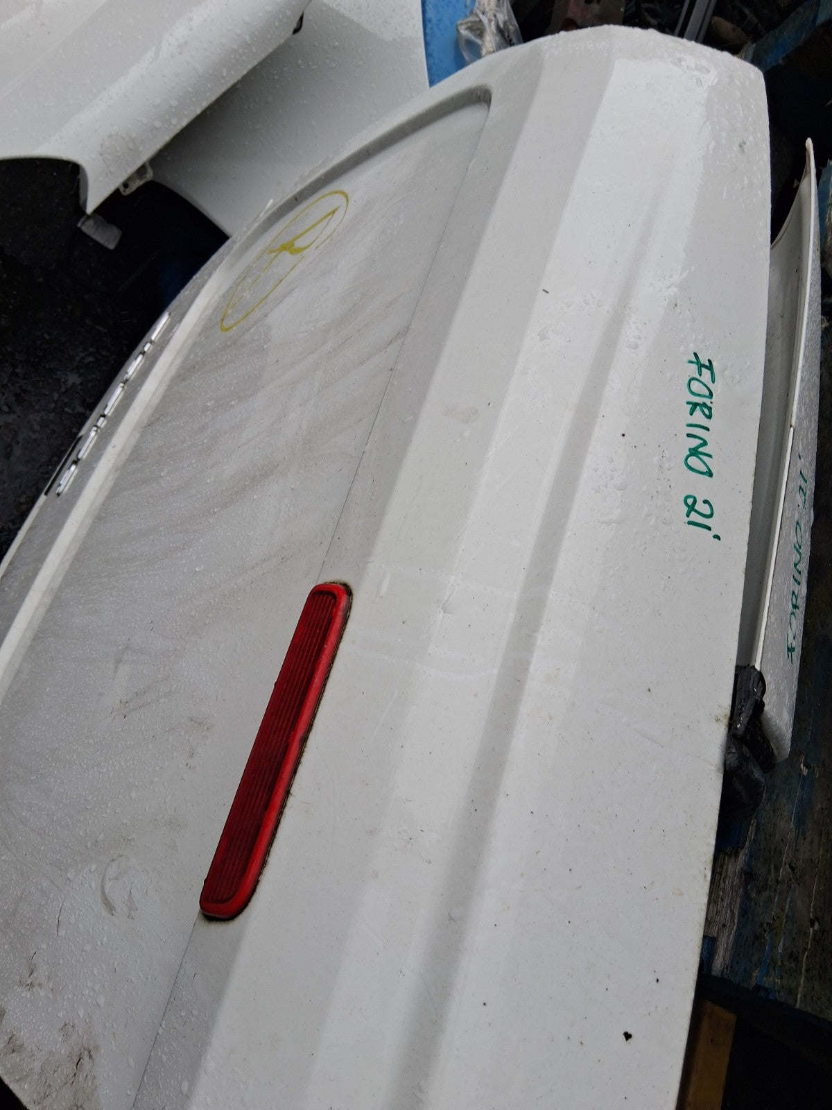 2021 FIAT FIORINO MK3 NSR PASSENGER SIDE REAR LEFT COMPLETE DOOR WHITE