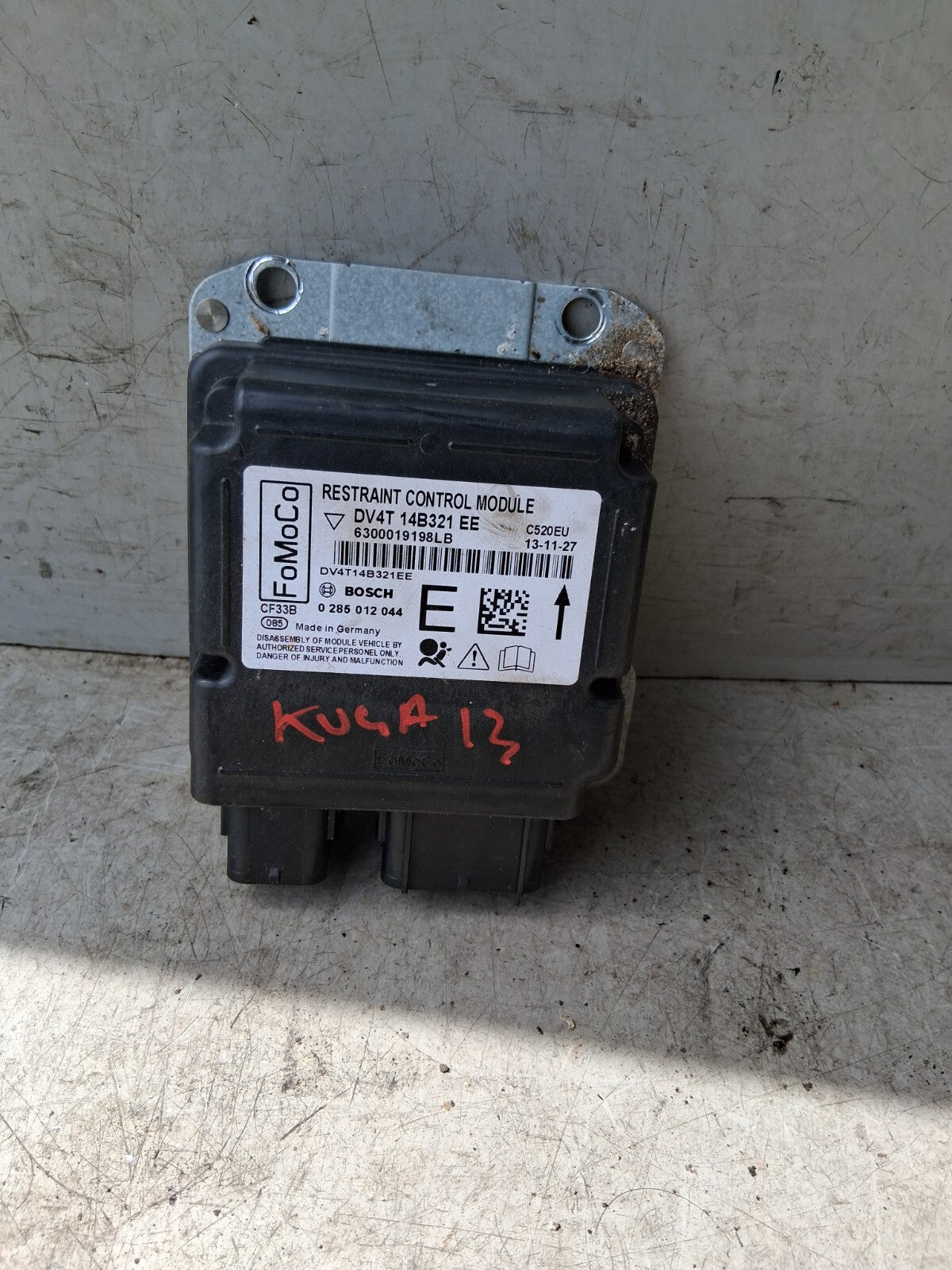 2013 FORD KUGA MK2 SRS AIR BAG ECU CONTROL UNIT MODULE DV4T14B321
