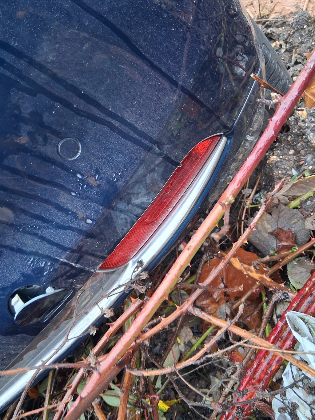 2023 FIAT 500 MHEV COMPLETE REAR BUMPER BLUE