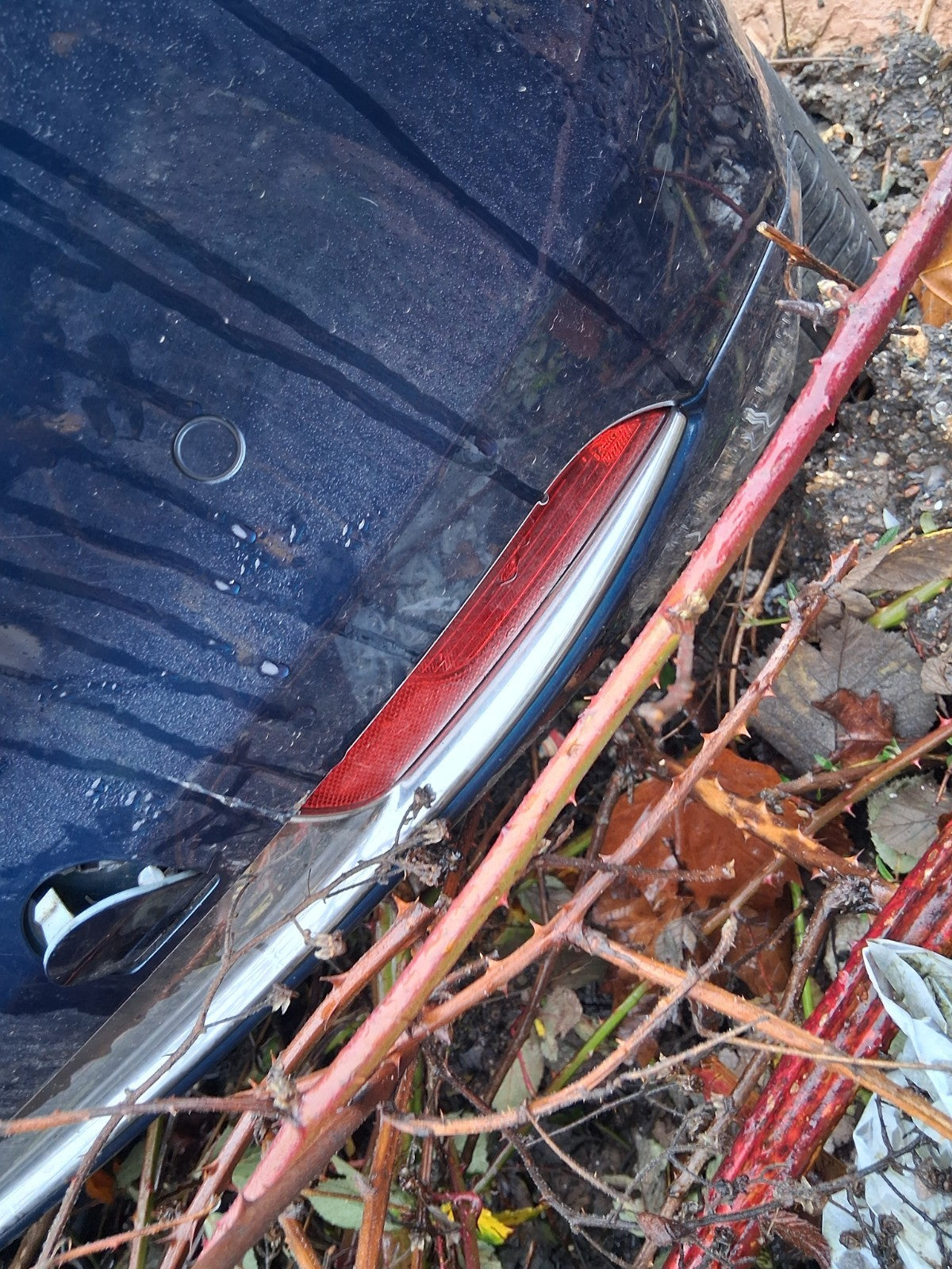 2023 FIAT 500 MHEV COMPLETE REAR BUMPER BLUE