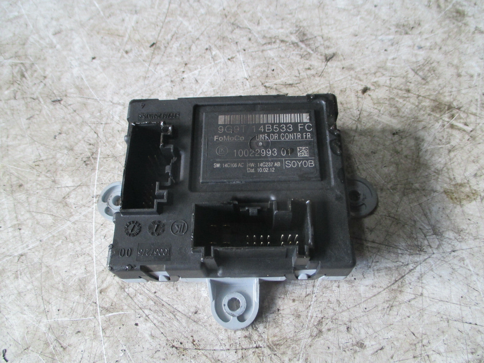 FORD GALAXY 2013 MK3 NSF PASSENGER SIDE FRONT CONTROL MODULE 9G9T14B533FC
