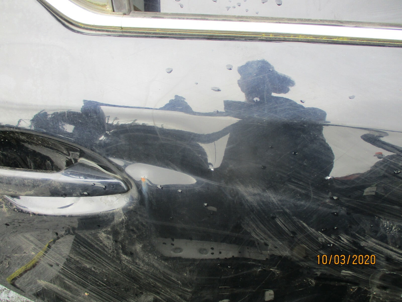 LEXUS CT 200H 2015 OSR DRIVER SIDE REAR DOOR DARK BLUE DAMAGED