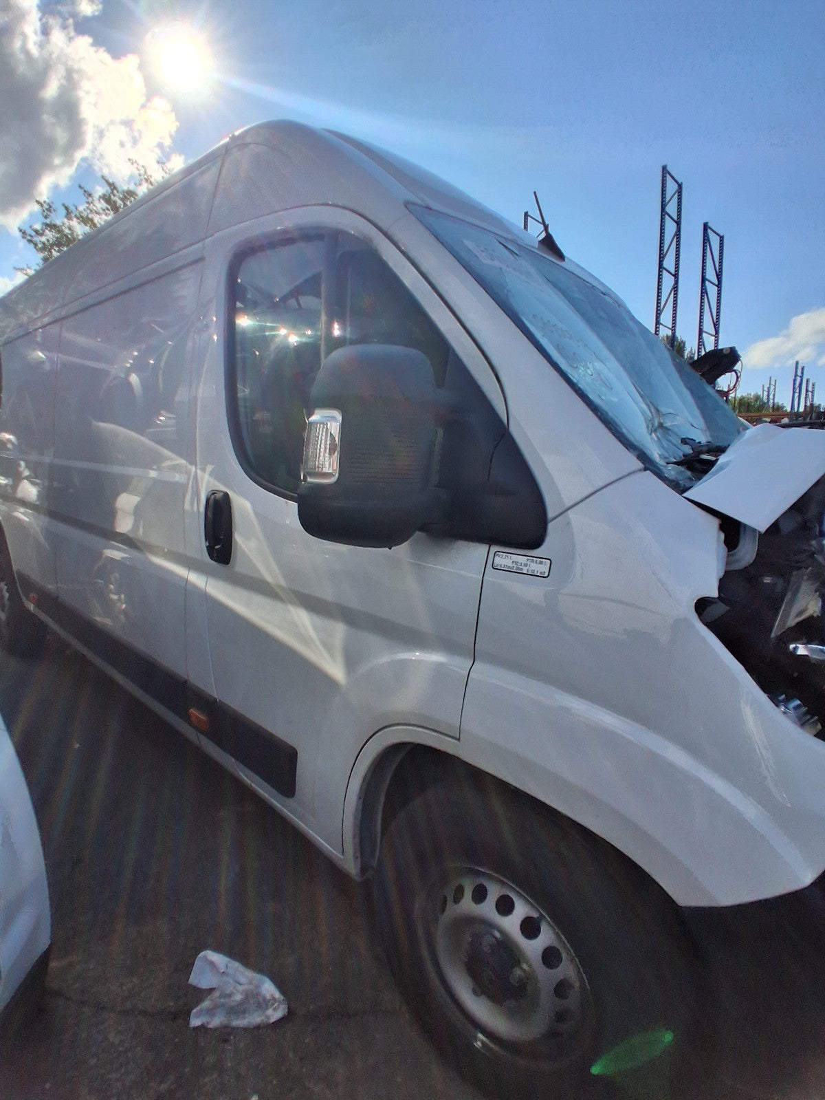 2025 CITROEN RELAY MK3 OSF DRIVER SIDE FRONT QUARTER WHITE