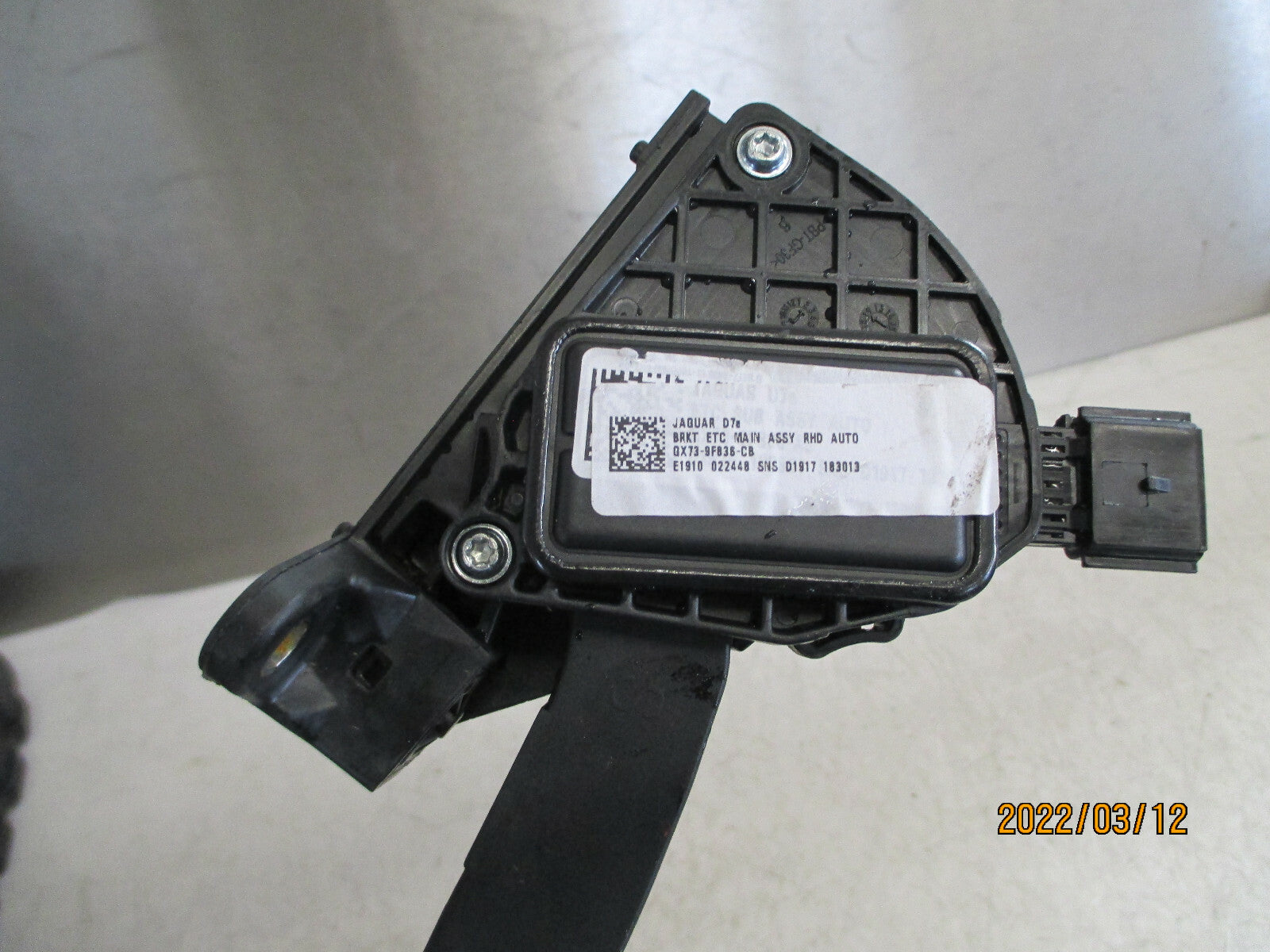 2019 JAGUAR XE DIESEL ACCELERATOR THROTTLE PEDAL GX739F836CB