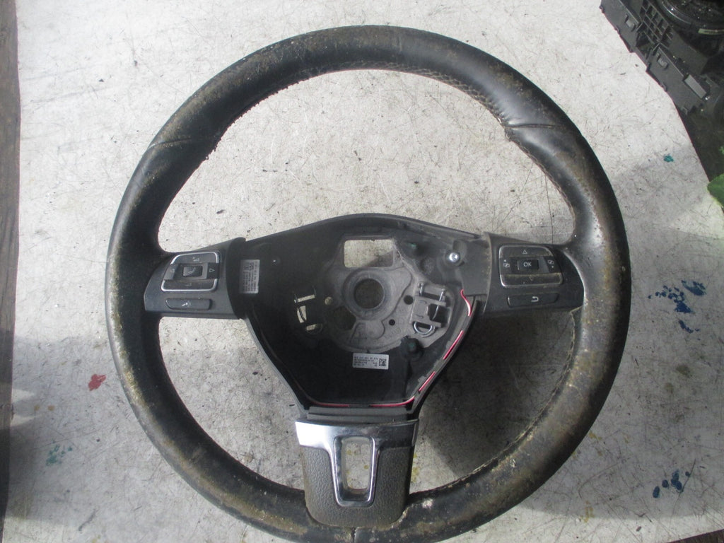 VW VOLKSWAGEN PASSAT B7 2014 MULTIFUNCTION STEERING WHEEL 3C8959537D